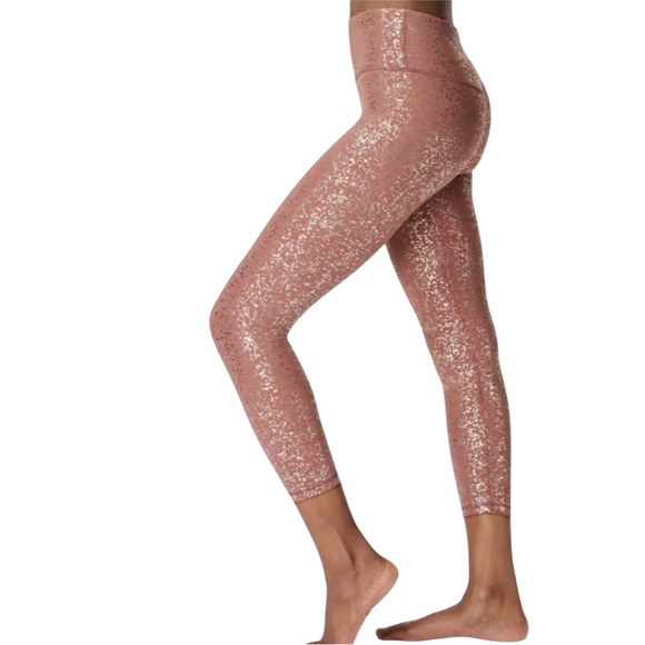 Sweaty Betty Goddess Disco Metallic 7/8 Length Pull On Leggings - XXL - Picture 1 of 12
